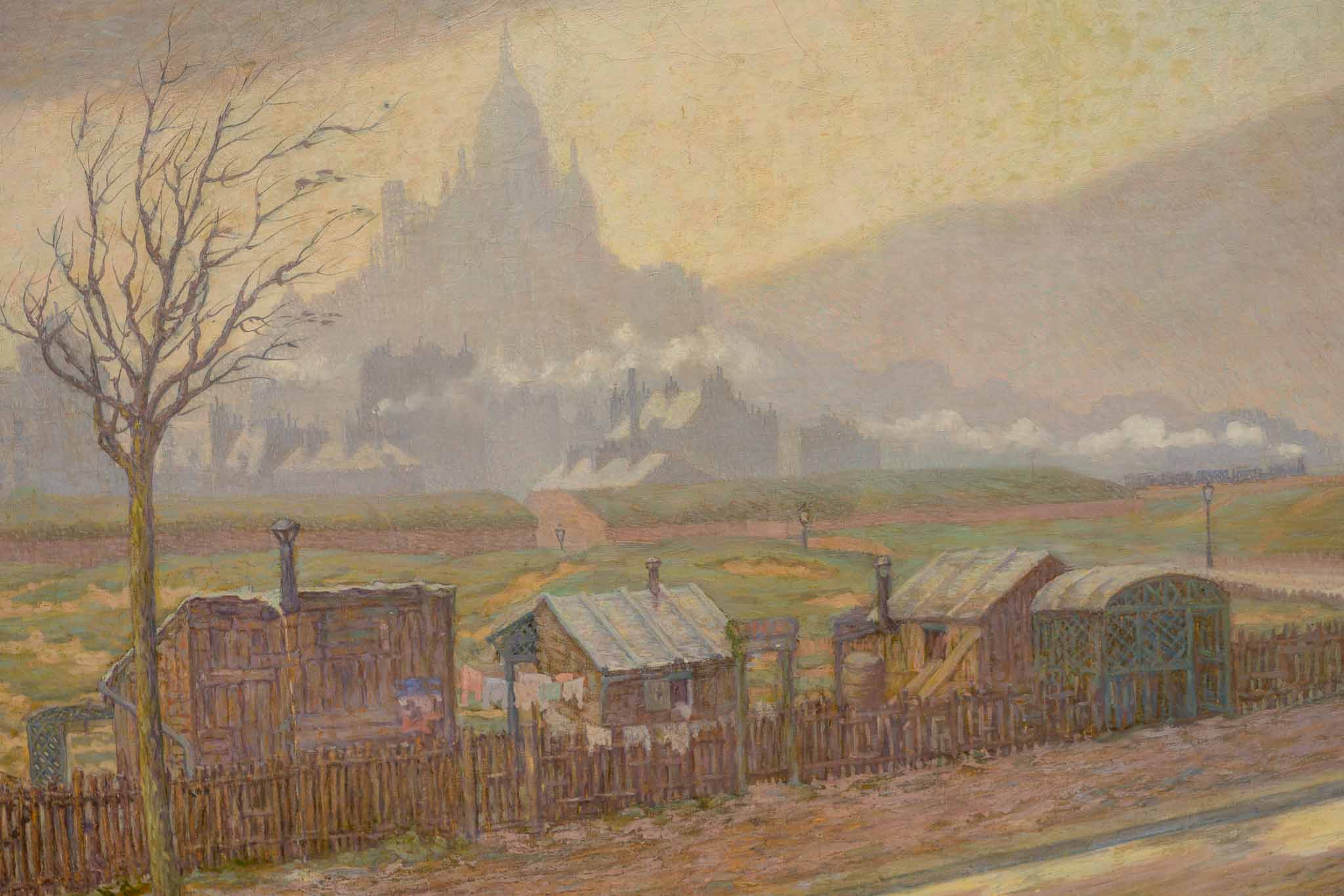 Oil painting "Ein Regentag" Rudolf Quittner ca.1904 - Image 3