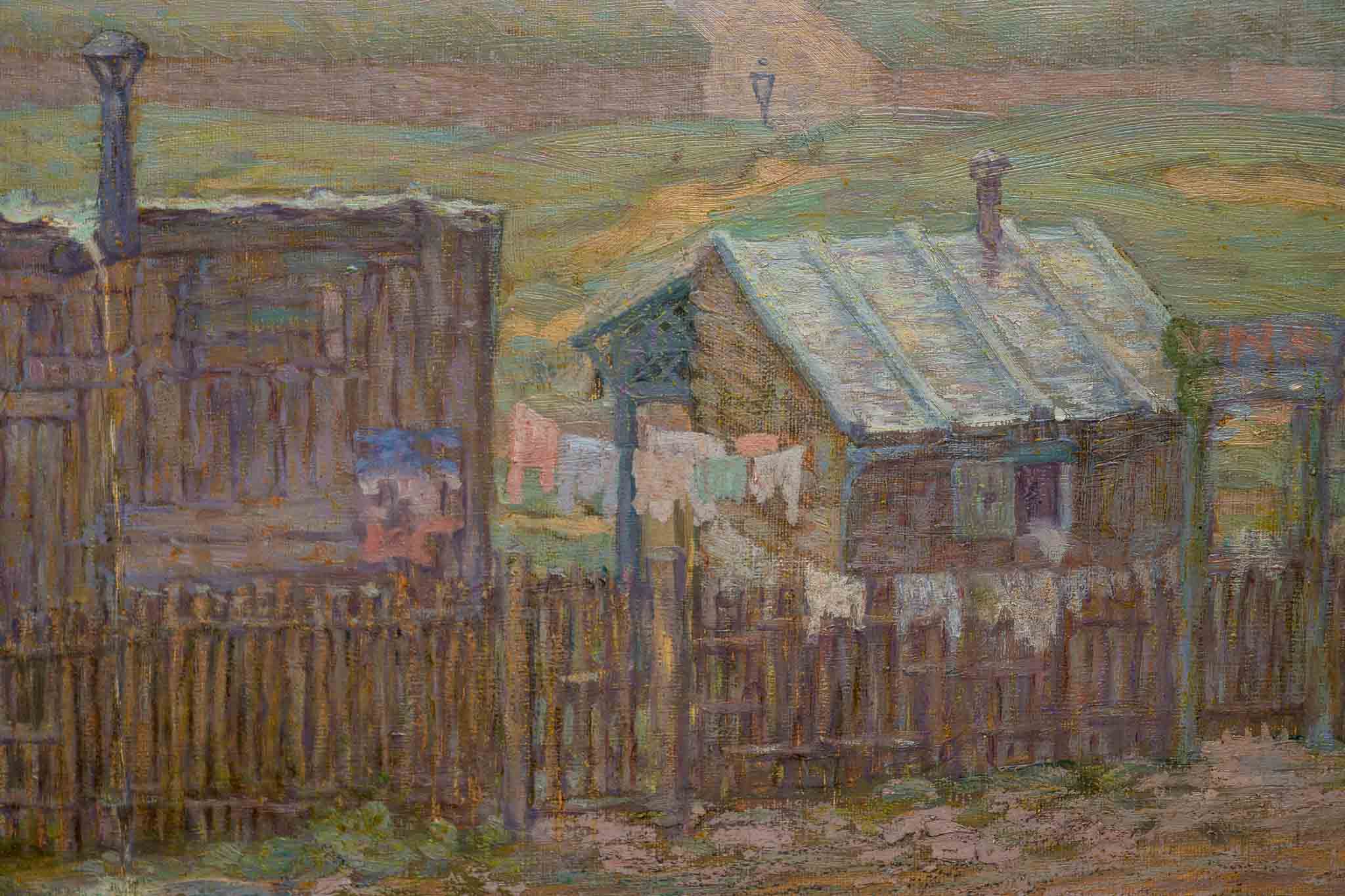 Oil painting "Ein Regentag" Rudolf Quittner ca.1904 - Image 4