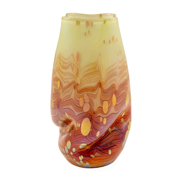 Vase Loetz Cytisus Maigrün mit Roth ca. 1904