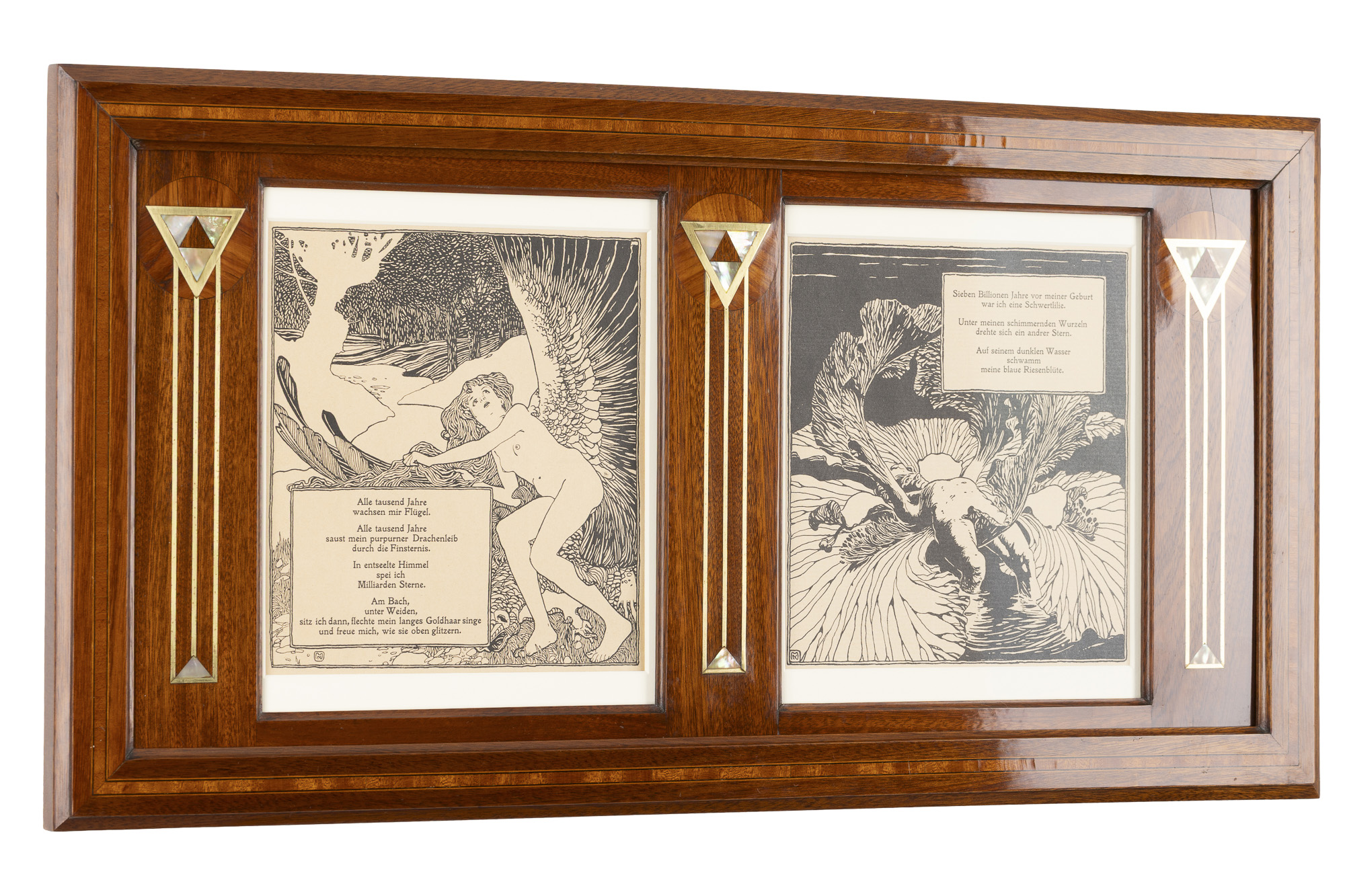 Frame Josef Urban ca. 1904 original prints Koloman Moser Ver Sacrum (1898) - Image 2