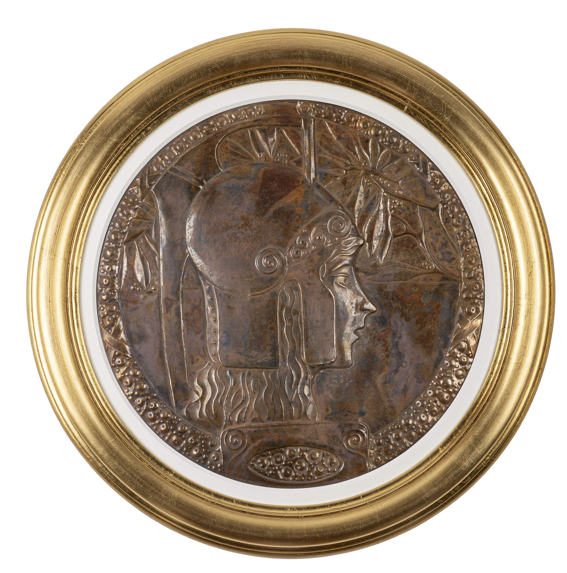 Jugendstil Relief „Pallas Athene" Georg Klimt um 1900