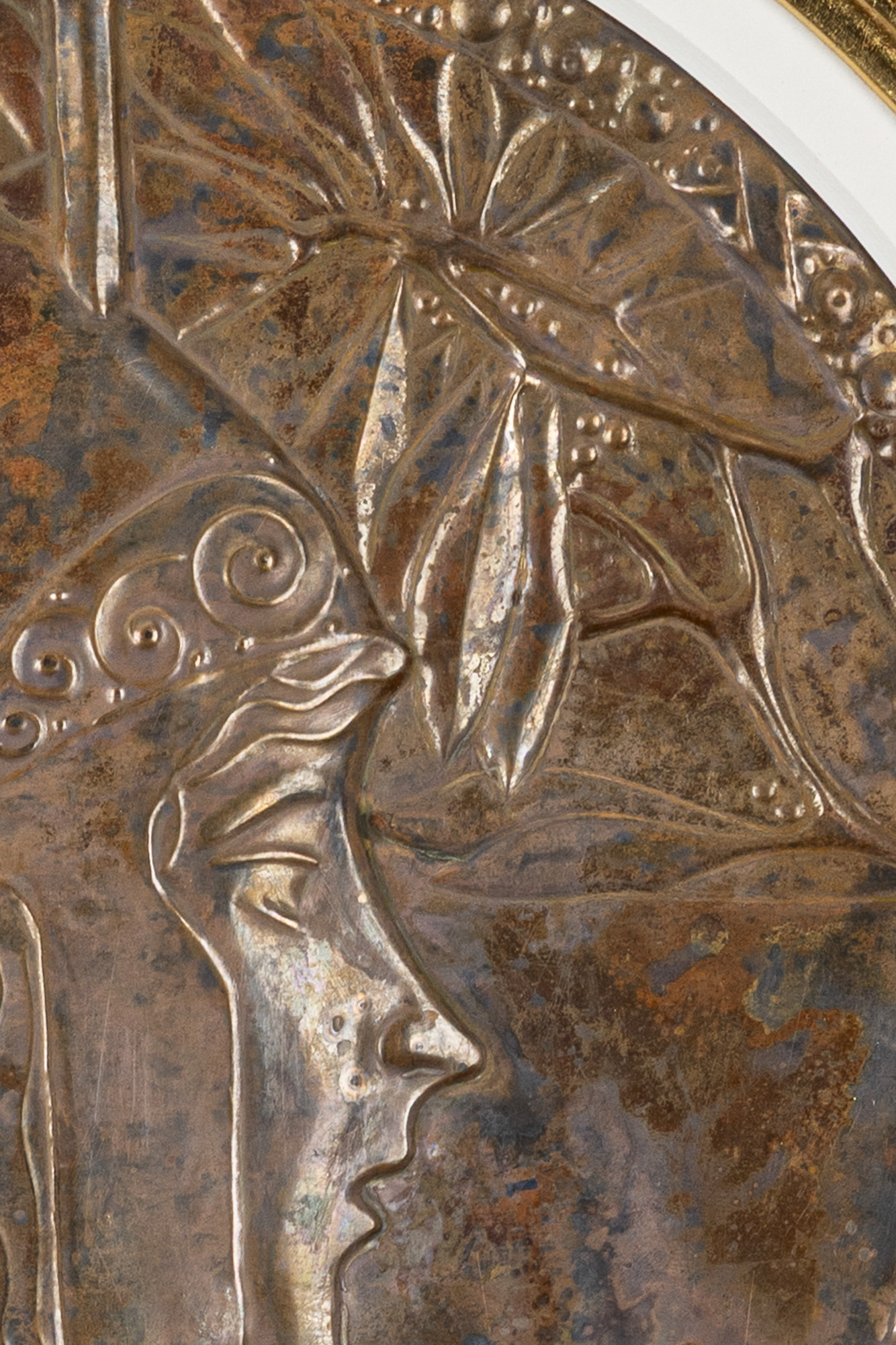 Jugendstil Relief „Pallas Athene" Georg Klimt um 1900 – Bild 2