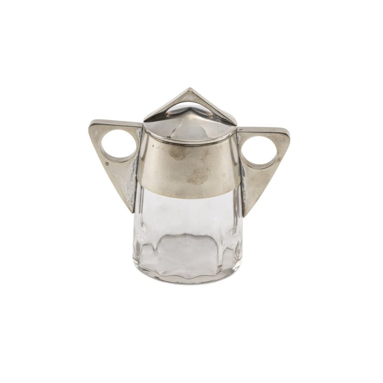 Lidded glass bonbonnière Koloman Moser and Jutta Sika for E. Bakalowits Söhne ca. 1908