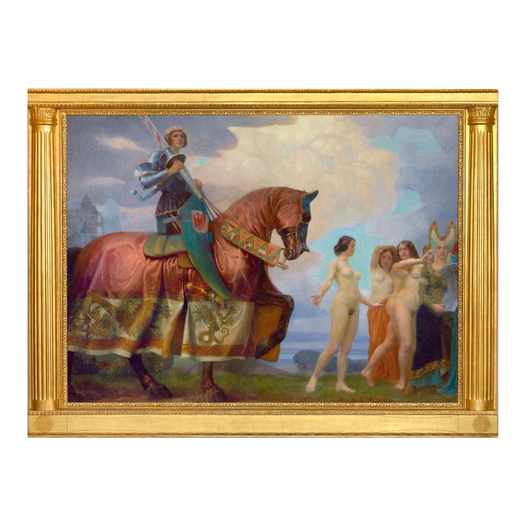 Ölgemälde „Siegfrieds Abschied“ Friedrich König um 1910