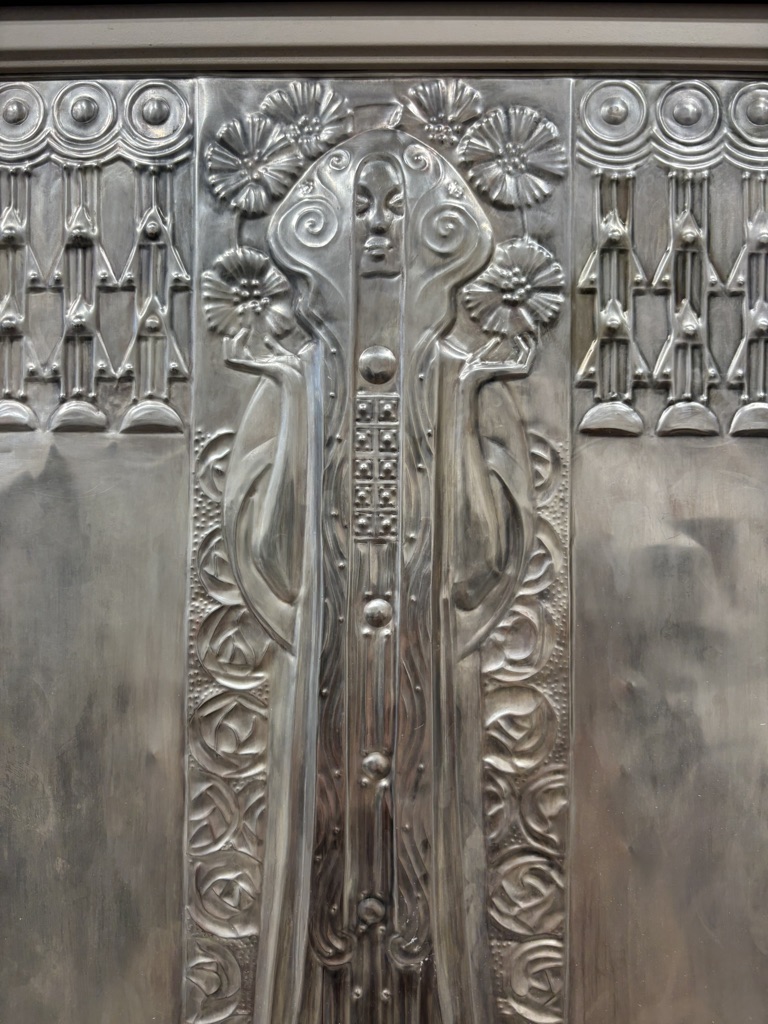 Jugendstil panel "Allegory of Flora" Georg Klimt ca. 1900 - Image 9