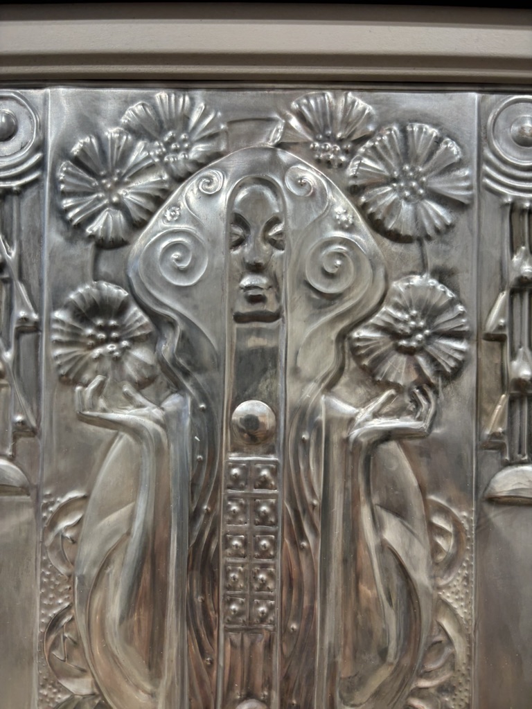 Jugendstil panel "Allegory of Flora" Georg Klimt ca. 1900 - Image 8