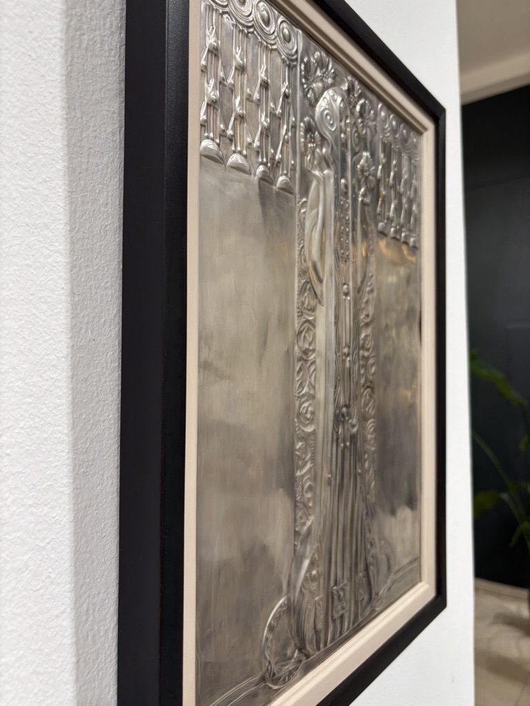 Jugendstil panel "Allegory of Flora" Georg Klimt ca. 1900 - Image 11