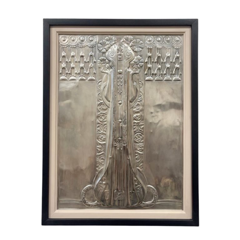 Jugendstil panel "Allegory of Flora" Georg Klimt ca. 1900